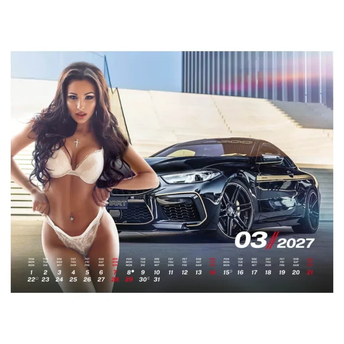 KOLEDAR GIRLS & CARS 2027 – M - slika 5