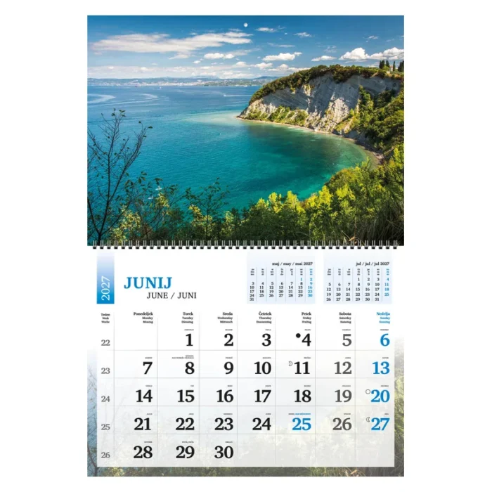 KOLEDAR POZDRAVLJENA, SLOVENIJA (dvodelni) 2027 – M - slika 8