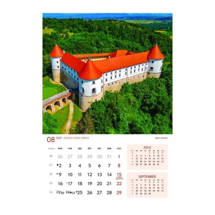 KOLEDAR SLOVENSKI GRADOVI 2027 – B - slika 9