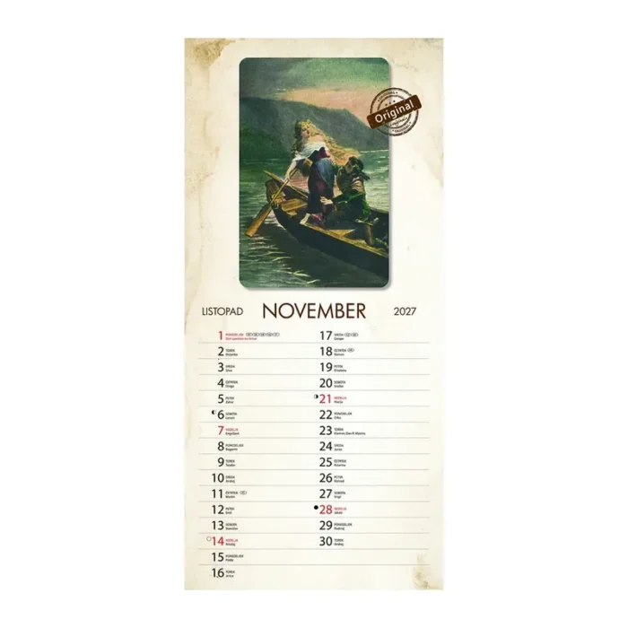 KOLEDAR STARE RAZGLEDNICE 2027 – B - slika 12